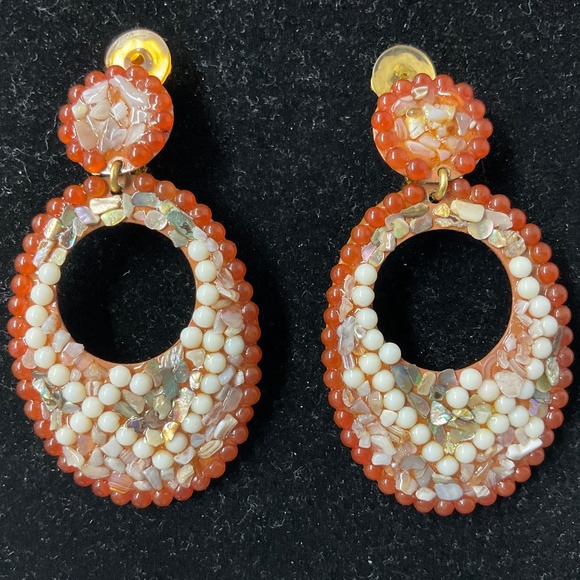 VTG 80's MICHELE SUGAR Clip Earrings and Pendant - Picture 5 of 7